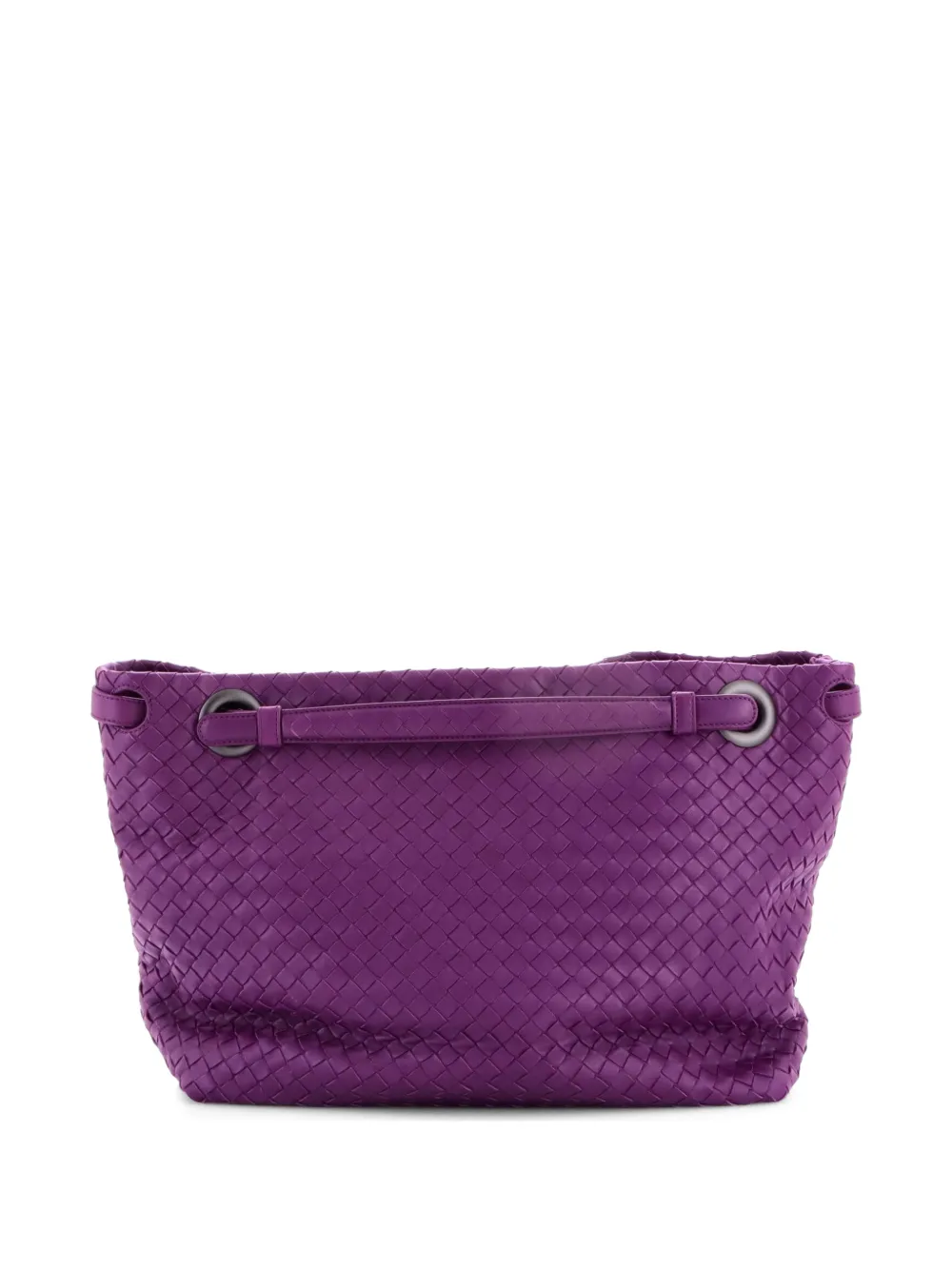 Bottega Veneta Pre-Owned Mittelgroßer Bella Intrecciato Tote Bag aus Nappaleder - Violett