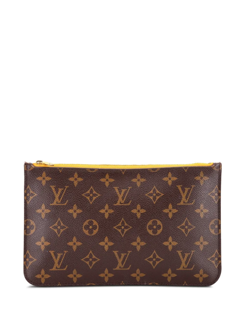 Louis Vuitton Pre-Owned Große Neverfull Pochette Clutch aus Canvas mit Monogramm - Braun