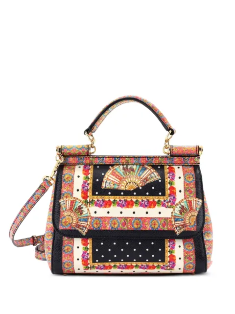 Dolce & Gabbana Pre-Owned Miss Sicily Bag Printed Leather Medium satchel