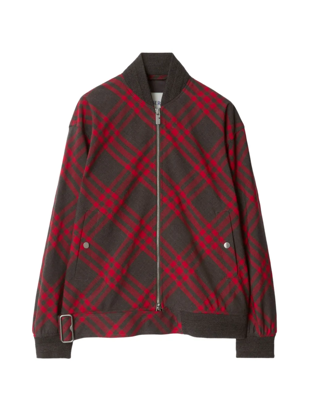 Burberry Check zip jacket - Brown