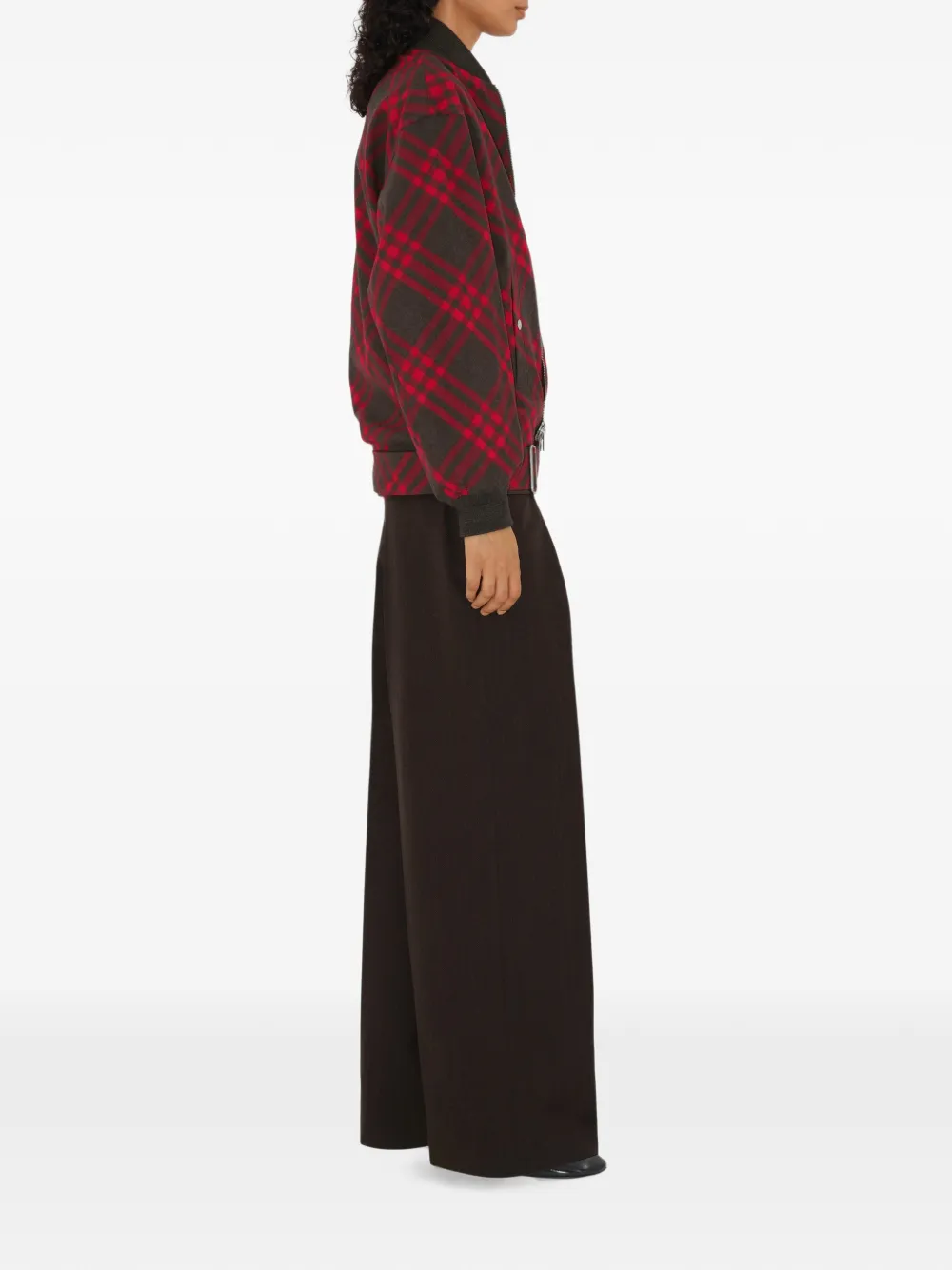 Burberry Check zip jacket Bruin