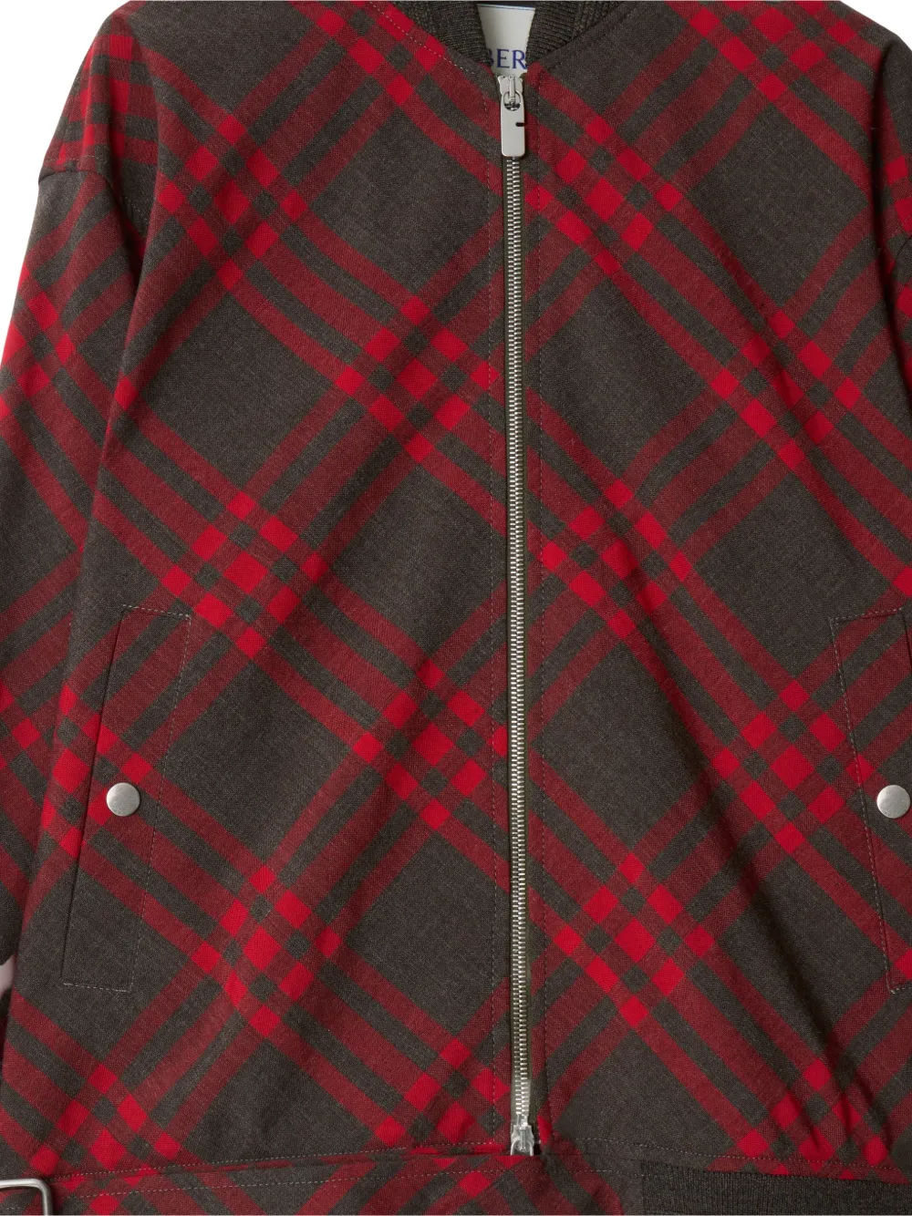 Burberry Check zip jacket Bruin