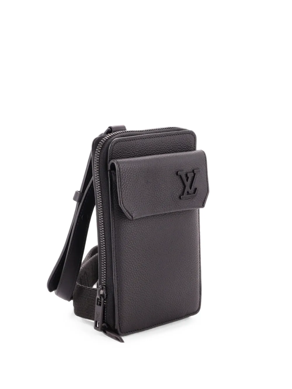 Louis Vuitton Pre-Owned Aerogram Phone Pouch Leather crossbody bag - Nero