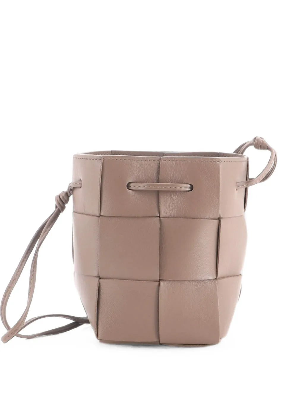 Bottega Veneta Pre-Owned Mini Cassette Intrecciato Beuteltasche - Braun