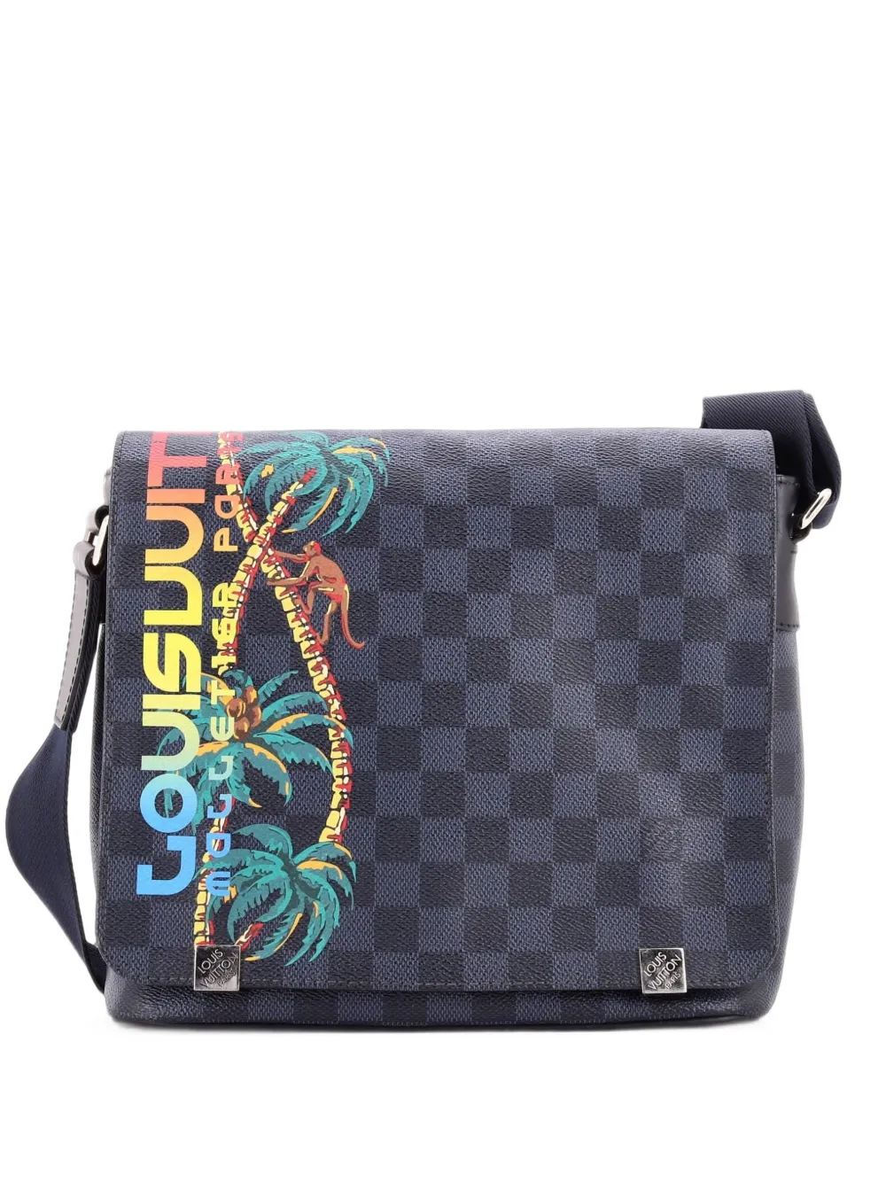 Louis Vuitton Pre-Owned District NM Messenger Bag Limited Edition Damier Cobalt Jungle PM crossbody bag - Blue