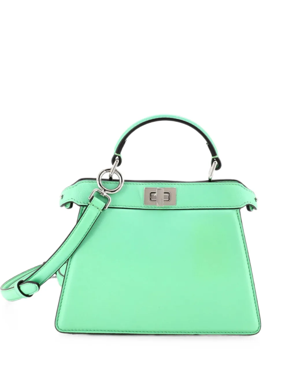 Fendi Pre-Owned Peekaboo ISeeU Bag Leather Petite crossbody bag - Verde