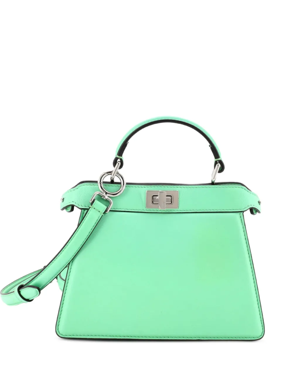 Fendi Pre-Owned Peekaboo ISeeU Bag Leather Petite crossbody bag - Verde