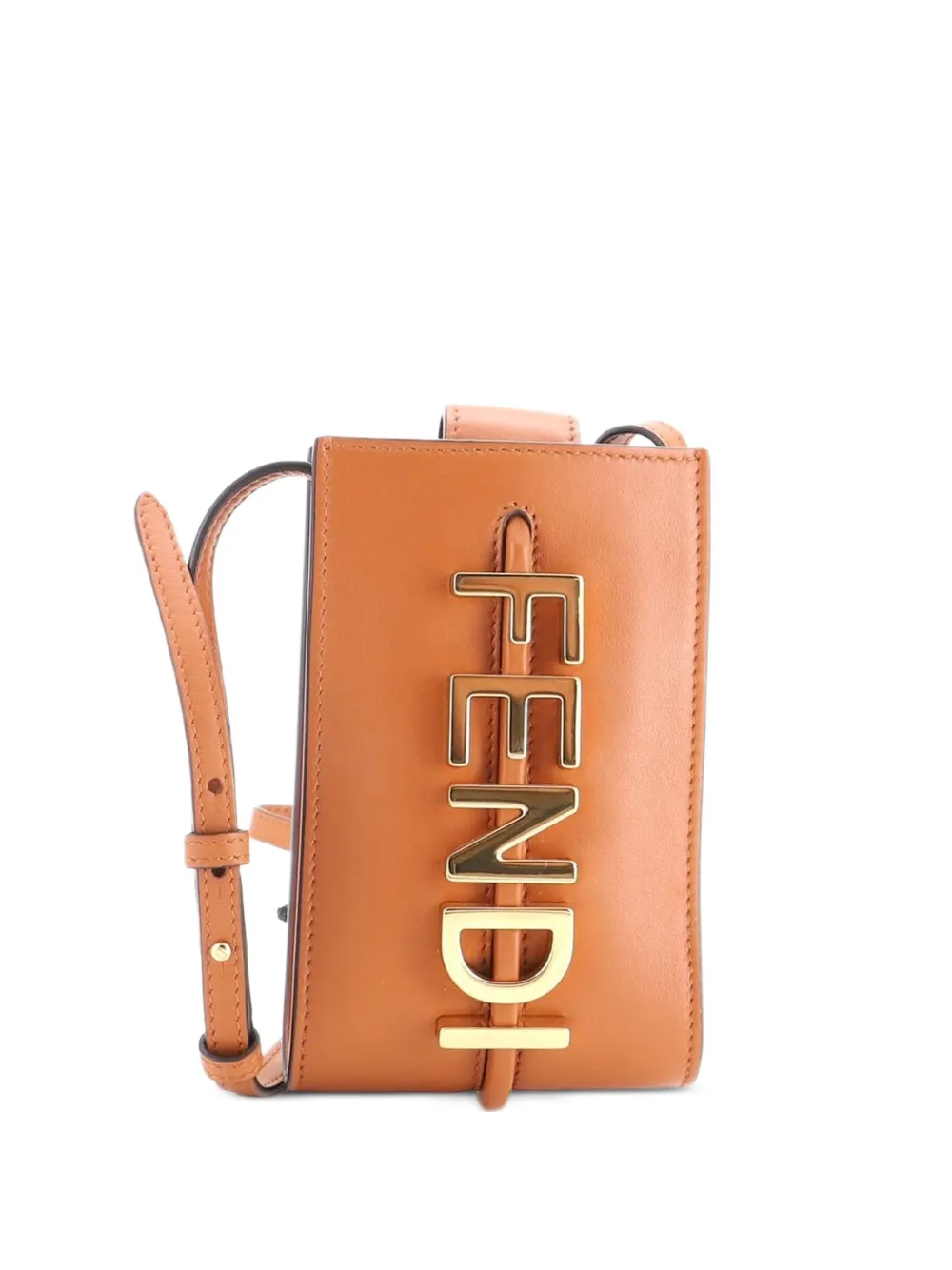 Fendi Pre-Owned pochette pour smartphone à bandoulière Fendigraphy Phone Pouch en cuir - Marron Fendi Pre-Owned pochette pour smartphone à bandoulière Fendigraphy Phone Pouch en cuir - Marron