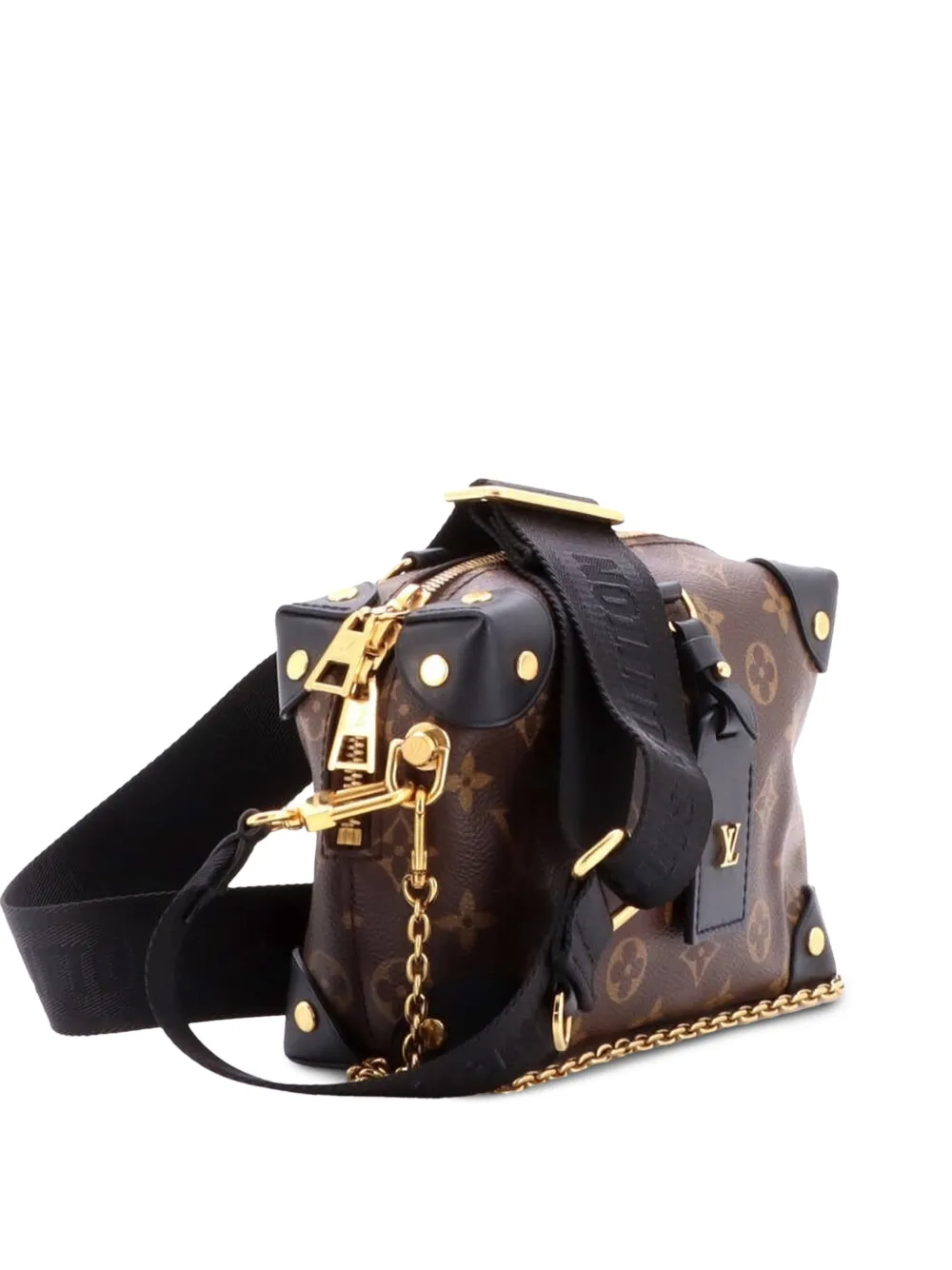 Louis Vuitton Pre-Owned Petite Malle Souple Handbag Monogram Canvas with Leather shoulder bag - Brown