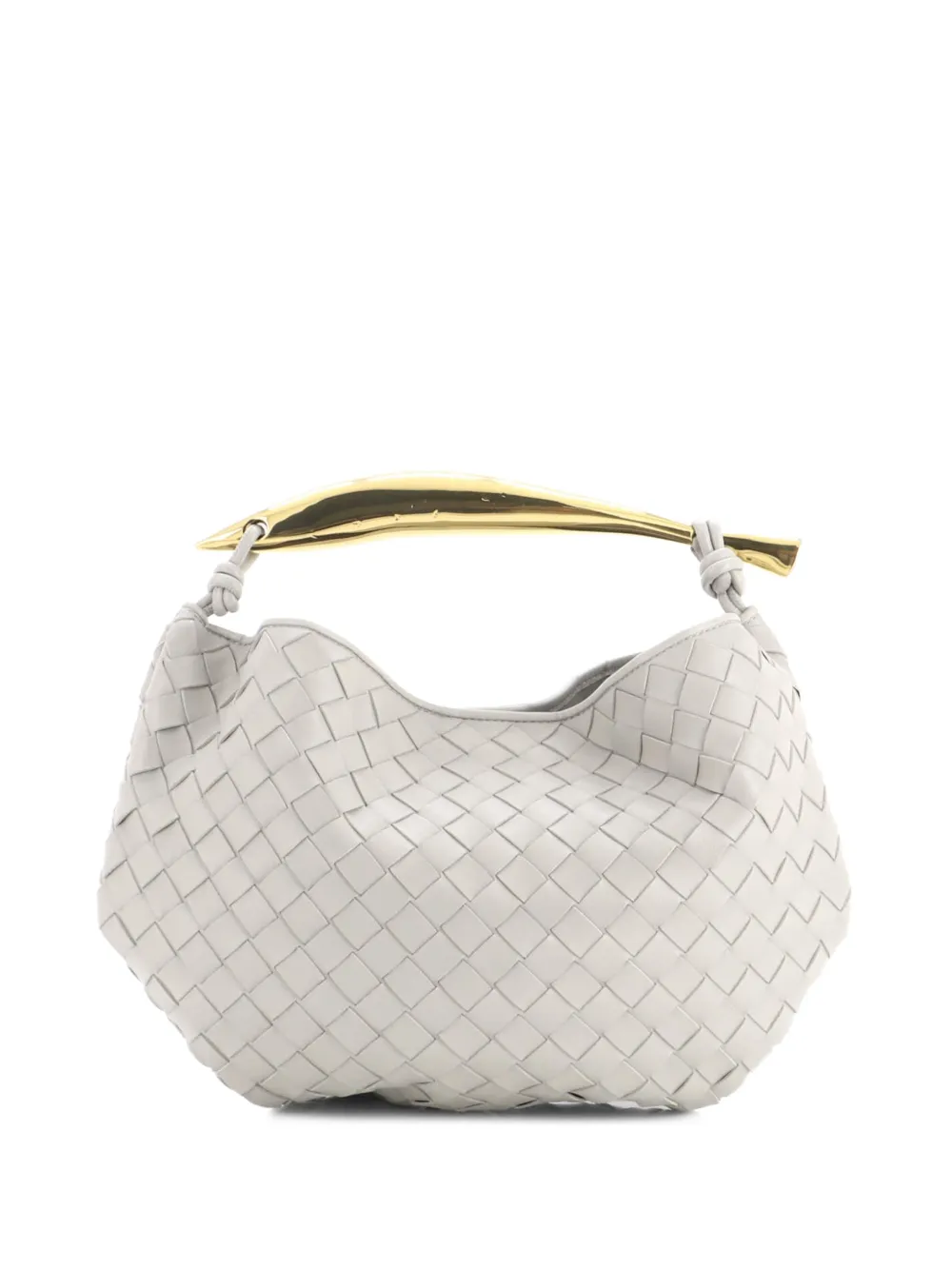 Bottega Veneta Pre-Owned Sardine Handtasche mit Intrecciato-Muster - Grau