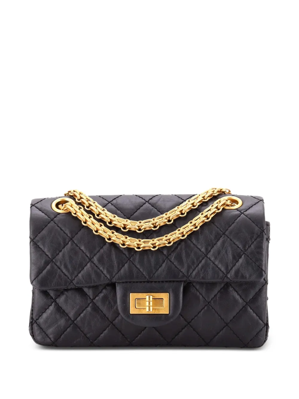 CHANEL Pre-Owned Reissue 2.55 Flap Bag 224 Umhängetasche - Schwarz