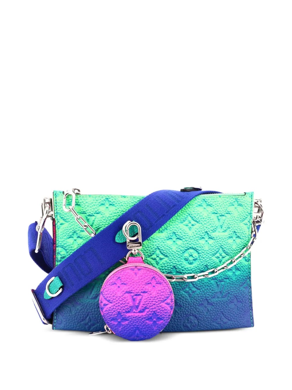 Louis Vuitton Pre-Owned sacoche Trio Pouch Limited Edition Illusion en cuir Taurillon monogrammé - Multicolore