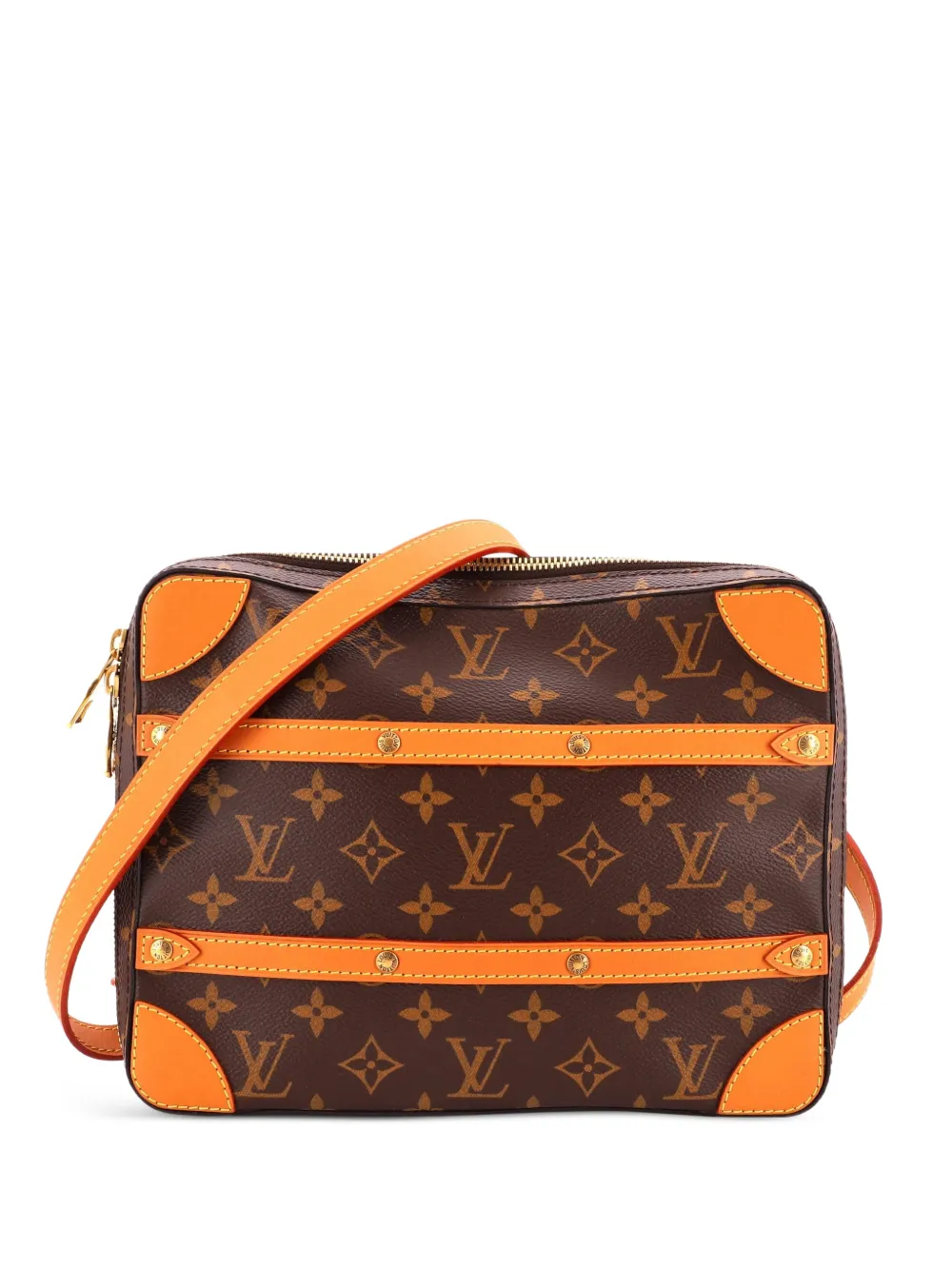 Louis Vuitton Pre-Owned Soft Trunk Messenger Bag Monogram Canvas PM crossbody bag - Brown