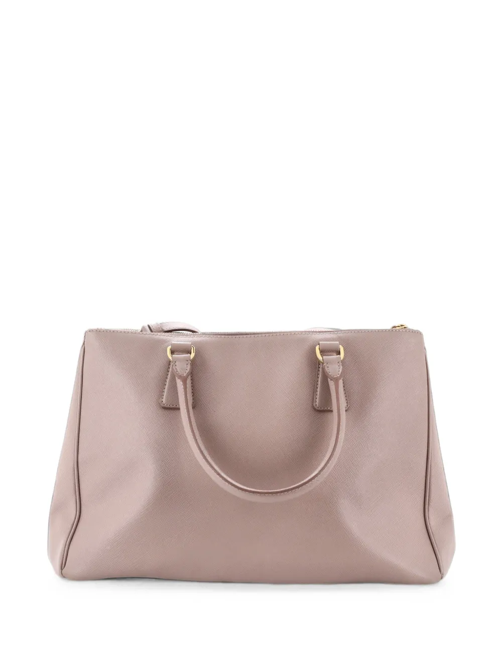 Prada Pre-Owned Mittelgroße Lux Tote Bag aus Saffiano-Leder mit Reißverschluss - Nude