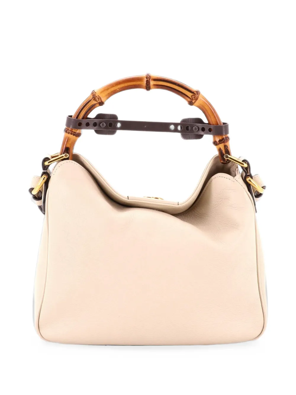 Gucci Pre-Owned Diana NM Bamboo Shoulder Bag Leather Small tote bag - Toni neutri