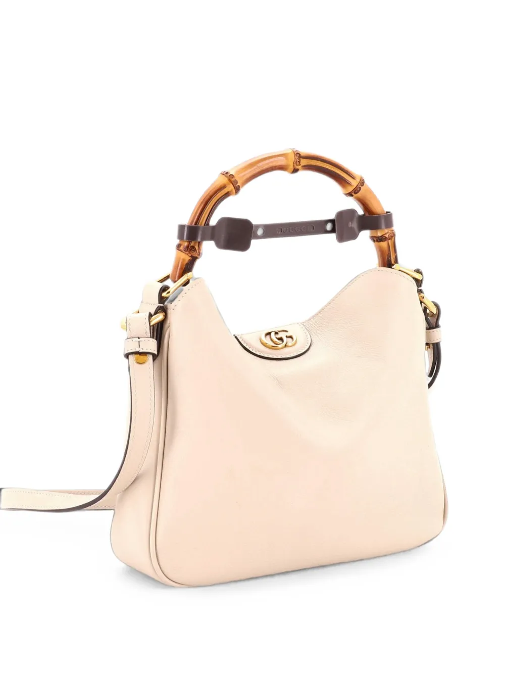 Gucci Pre-Owned Diana NM Bamboo Shoulder Bag Leather Small tote bag - Toni neutri