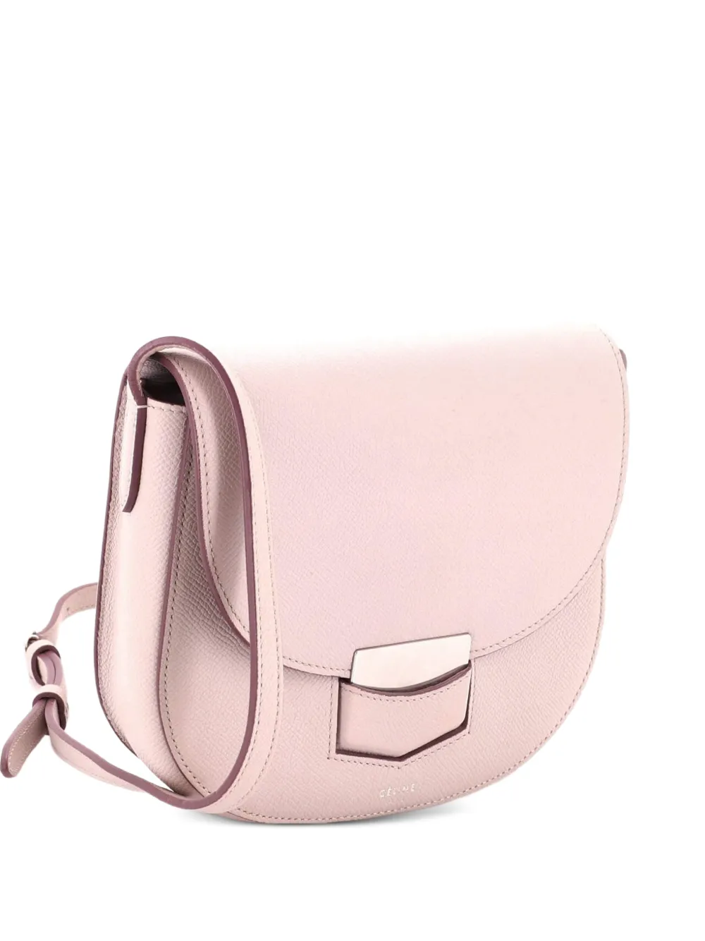 Celine Pre-Owned Kleine Trotteur Umhängetasche aus gekörntem Leder - Nude
