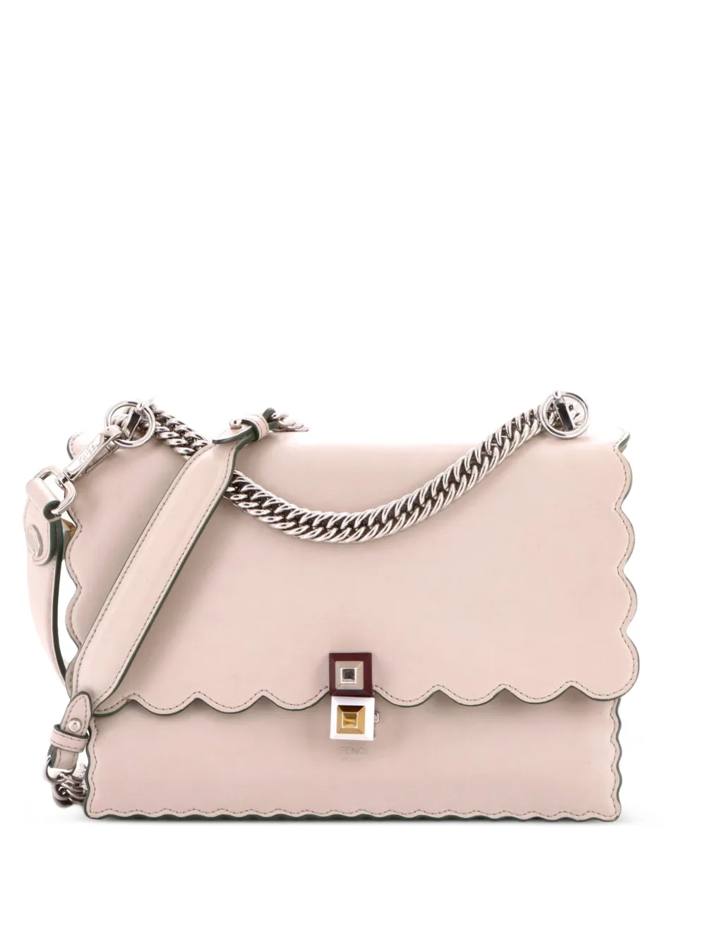 Fendi Pre-Owned Mittelgroße Kan I Schultertasche aus Leder - Nude
