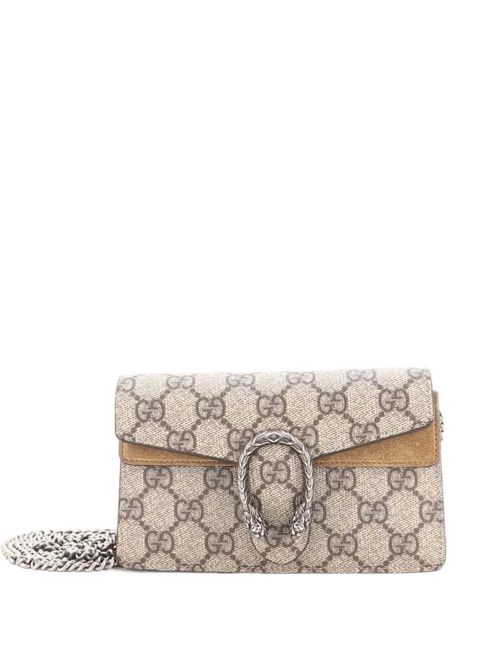Gucci Pre-Owned Super mini Dionysus GG Umhängetasche aus beschichtetem Canvas - Braun