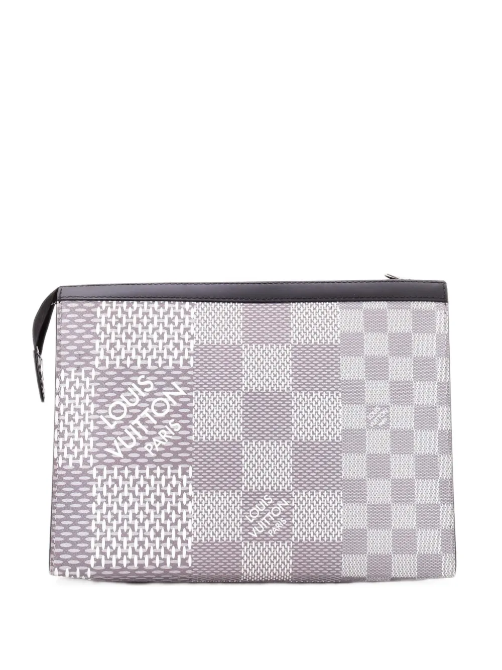 Louis Vuitton Pre-Owned Pochette Voyage Limited Edition Damier Graphite Giant MM clutch bag - Grey
