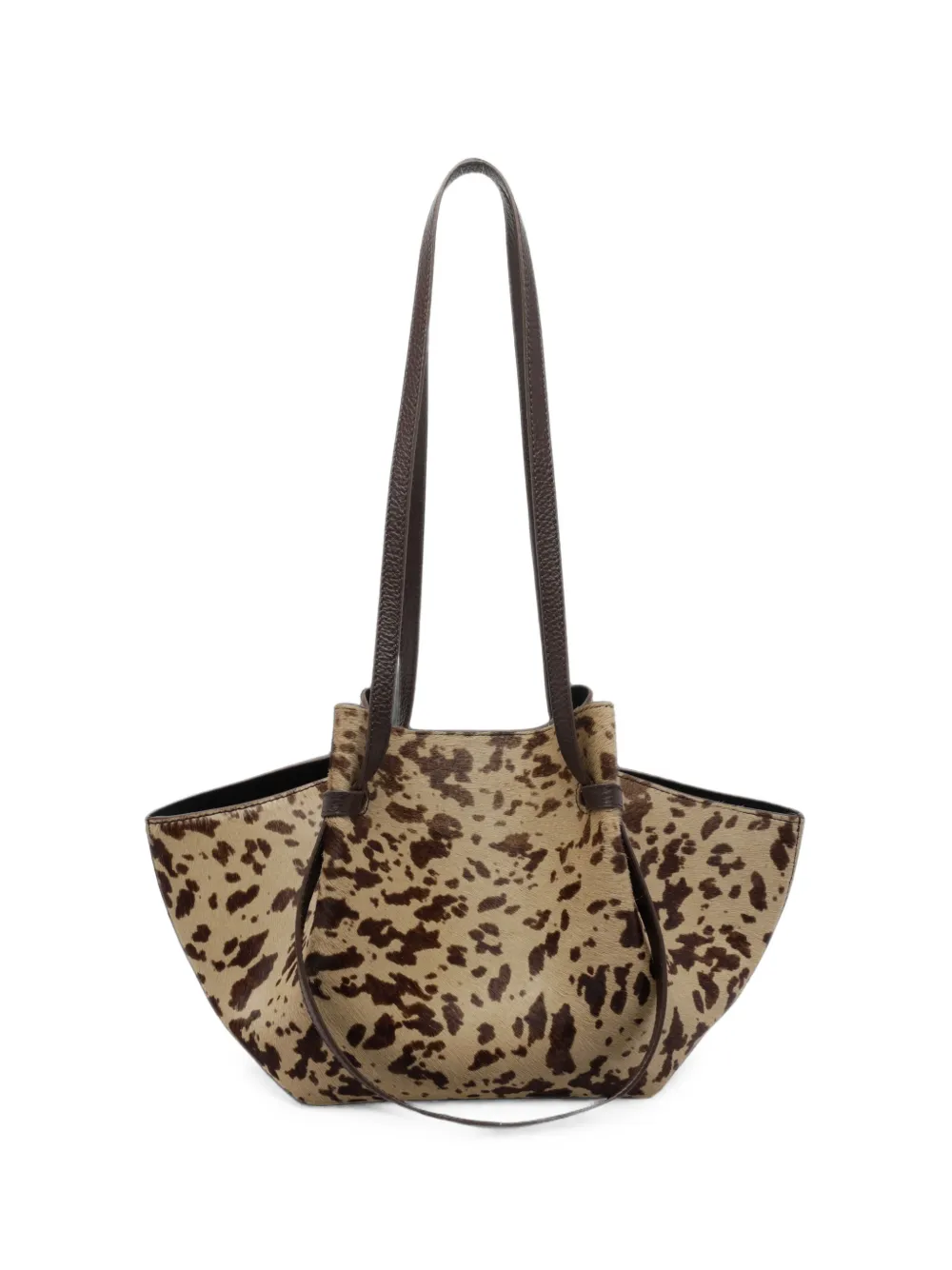 Yuzefi Mochi cow-print shoulder bag - Toni neutri