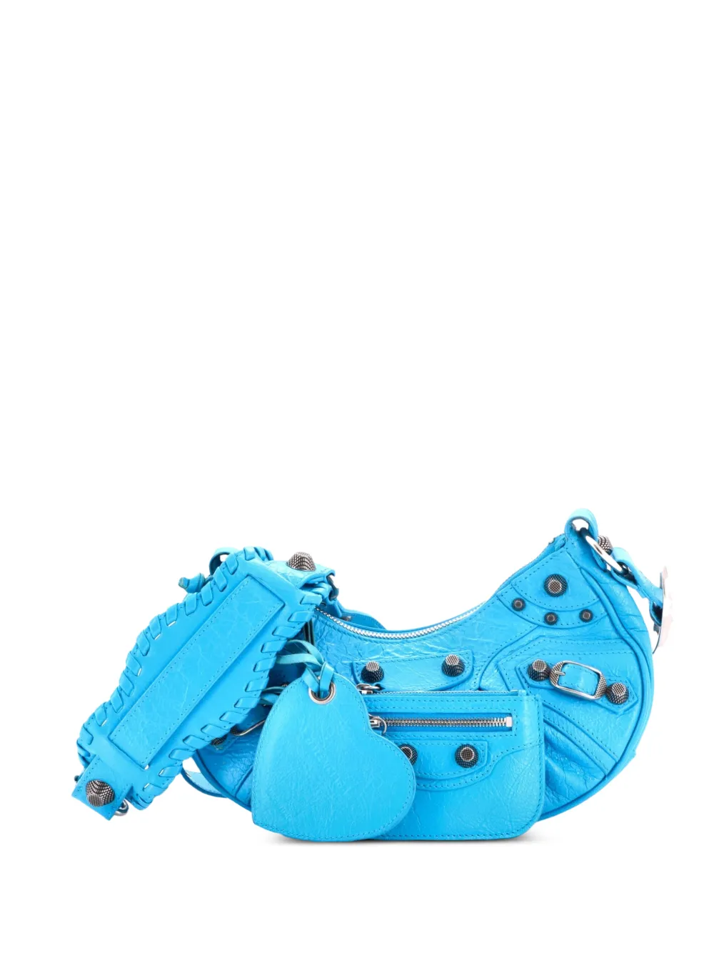 Balenciaga Pre-Owned sac porté épaule Le Cagole Giant Studs en cuir - Bleu