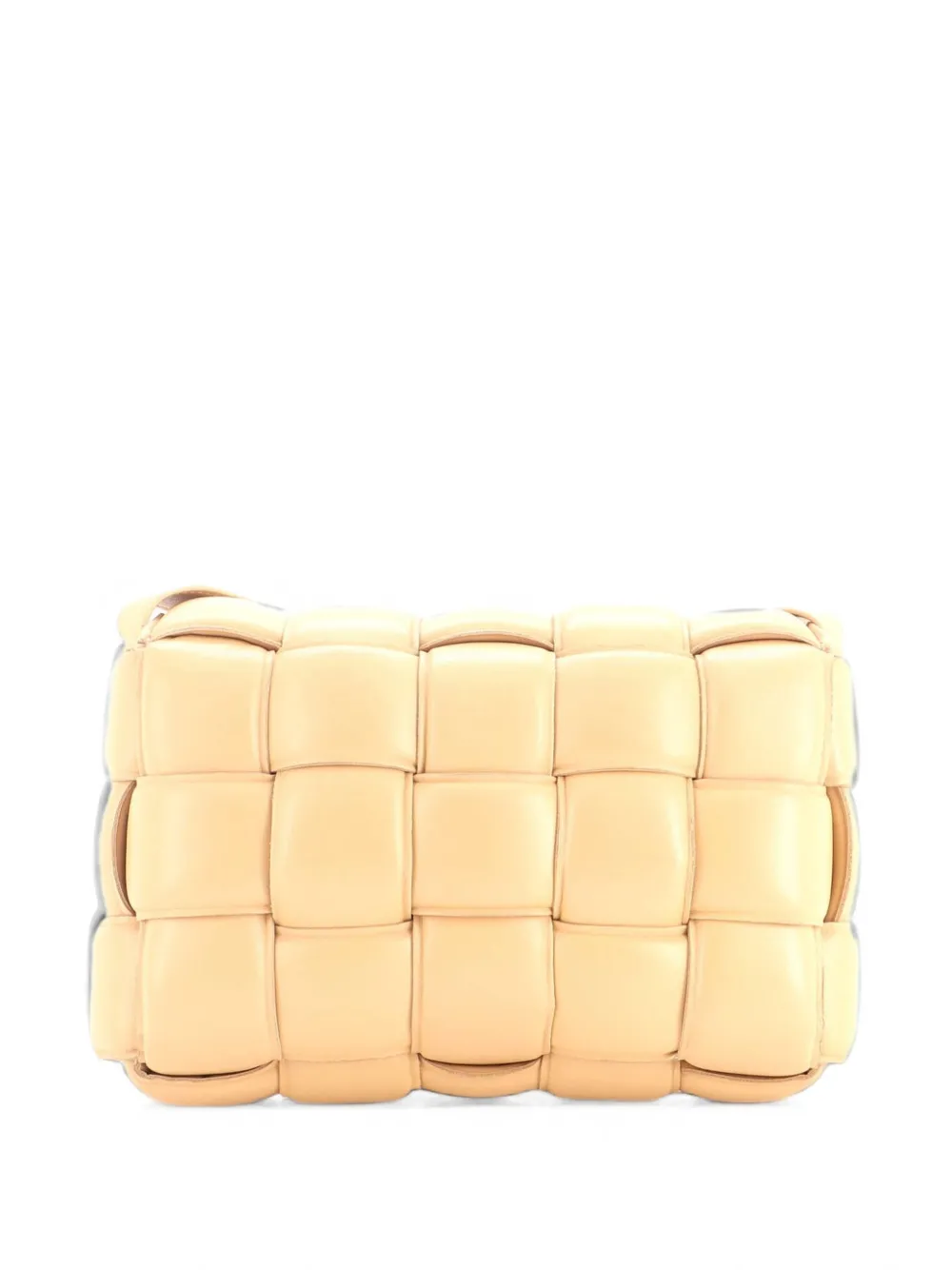 Bottega Veneta Pre-Owned Cassette Padded Maxi Intrecciato Leather crossbody bag - Toni neutri