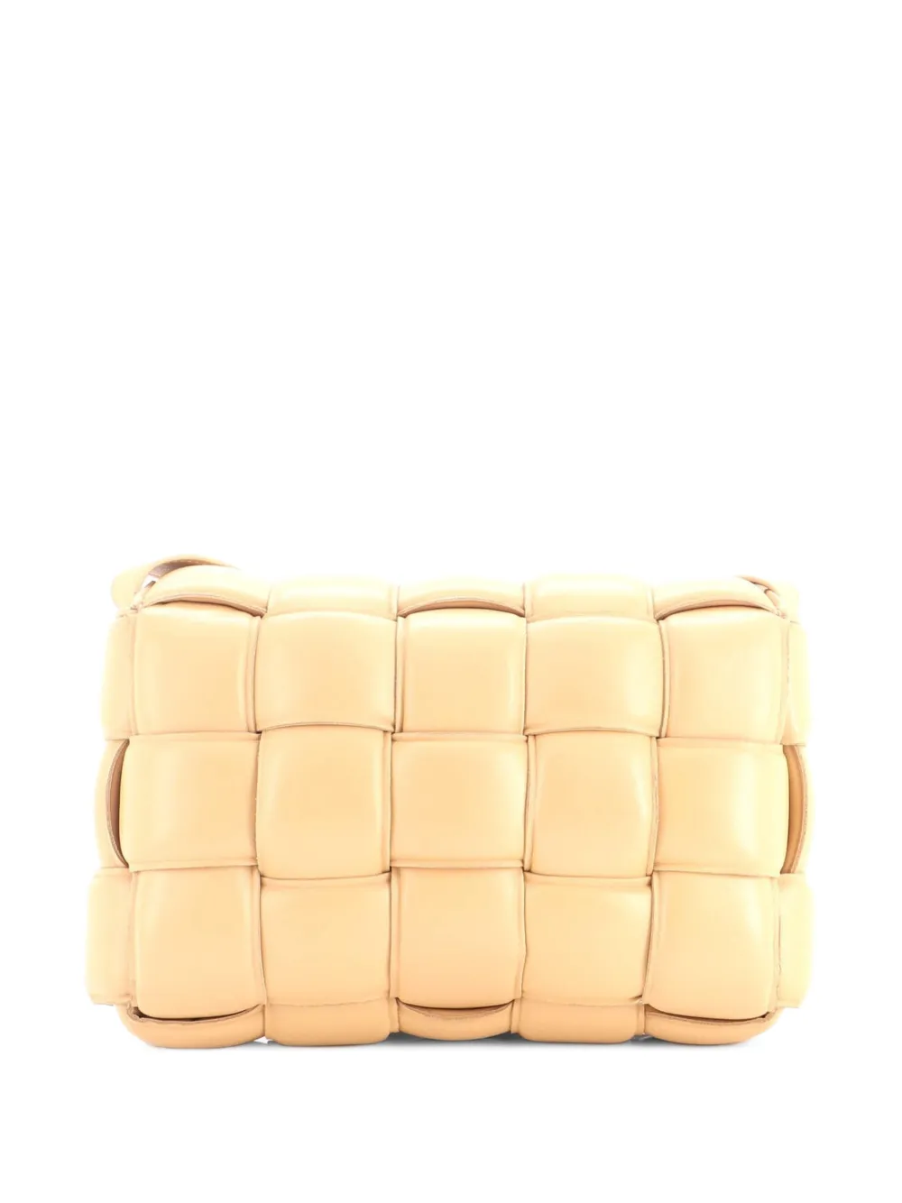 Bottega Veneta Pre-Owned Cassette Padded Maxi Intrecciato Leather crossbody bag - Toni neutri