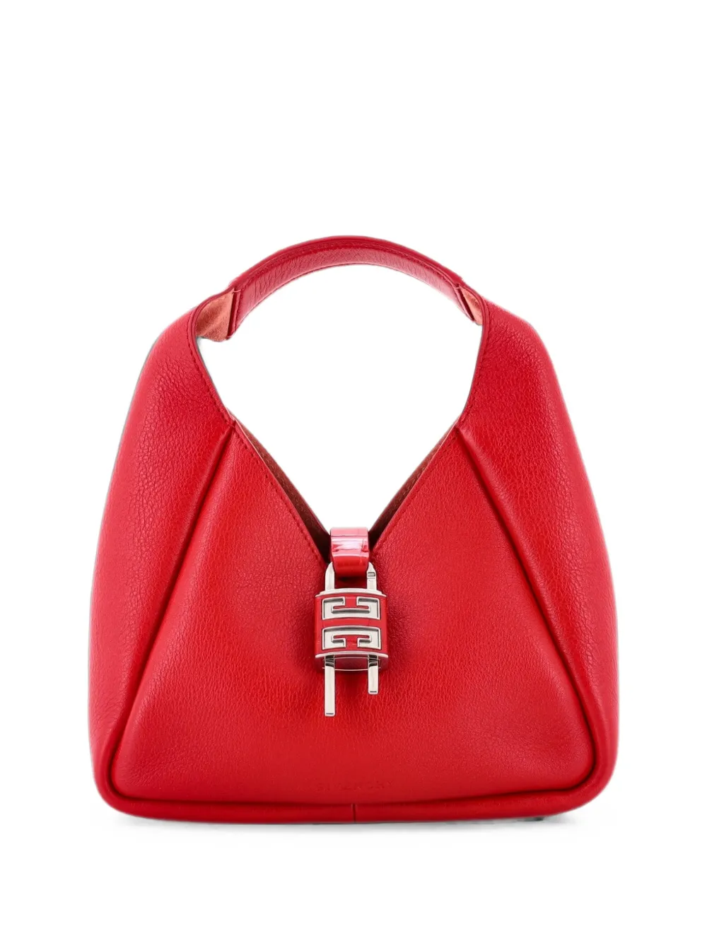 Givenchy Pre-Owned sac à main en cuir à cadenas format mini - Rouge Givenchy Pre-Owned sac à main en cuir à cadenas format mini - Rouge