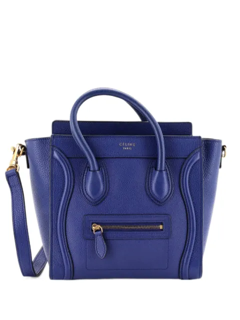 Celine Pre-Owned Luggage Bag Grainy Leather Nano crossbody bag