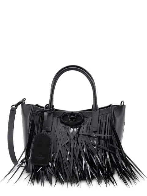Valentino Garavani Pre-Owned Vlogo Fringe Leather with Sequins Small tote bag