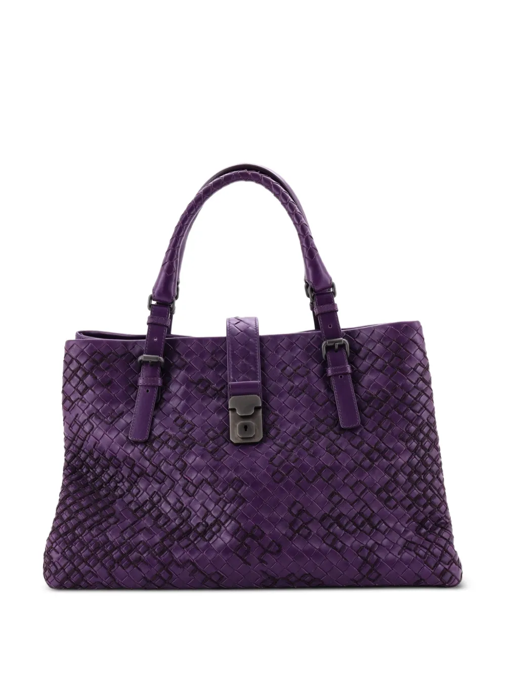 Bottega Veneta Pre-Owned Roma Bag Intrecciato Nappa Medium tote bag - Purple