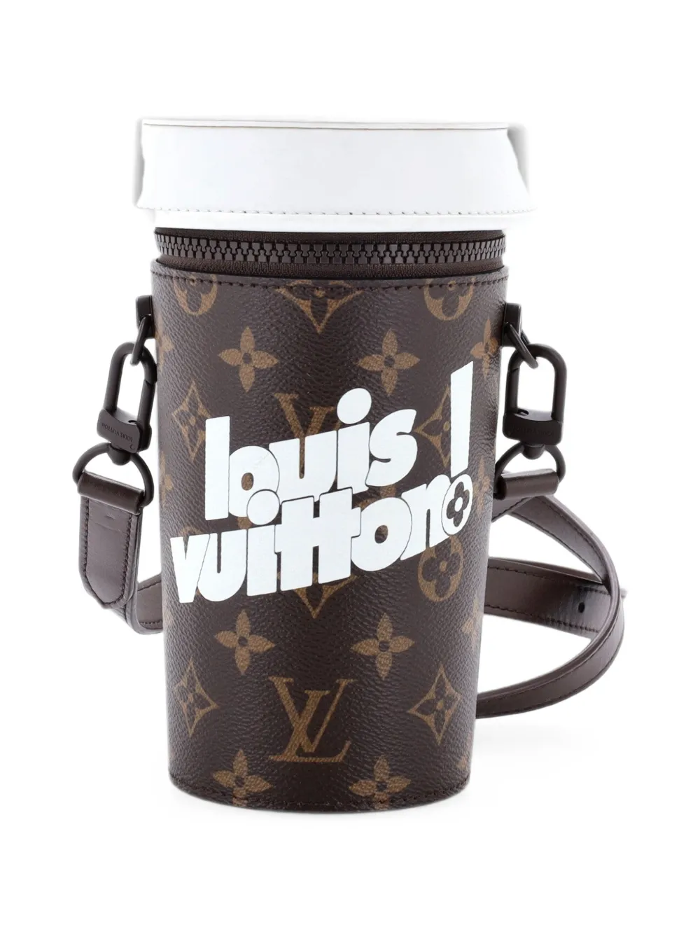 Louis Vuitton Pre-Owned Coffee Cup Convertible Pouch Everyday Signature Vintage Monogram Canvas crossbody bag - Brown
