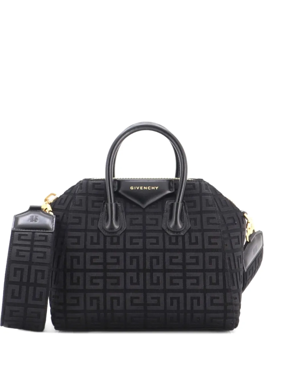 Givenchy Pre-Owned Antigona Bag 4G Embroidered Canvas Mini crossbody bag - Nero