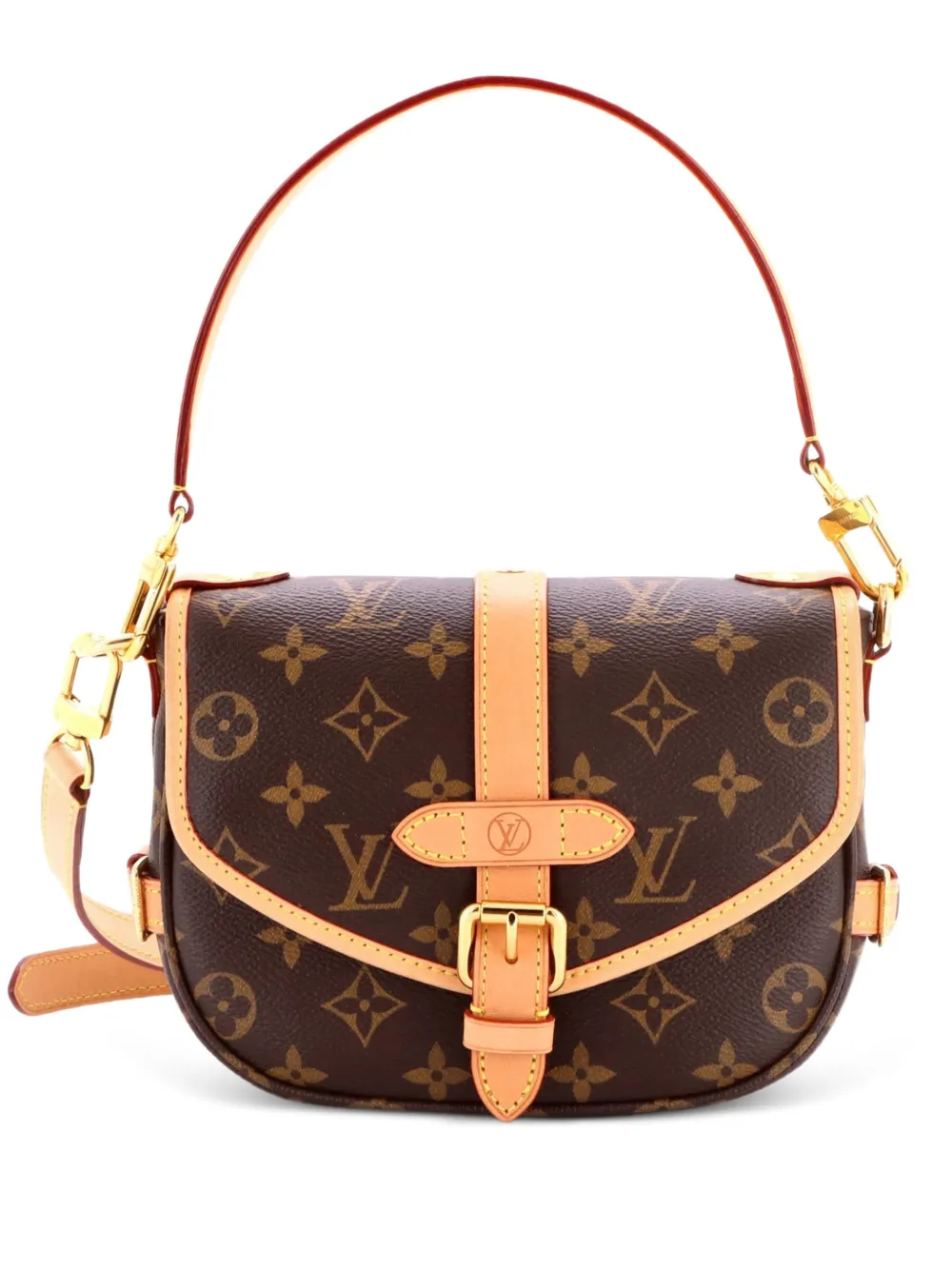 Louis Vuitton Pre-Owned Saumur Handbag Monogram Canvas BB crossbody bag - Marrone