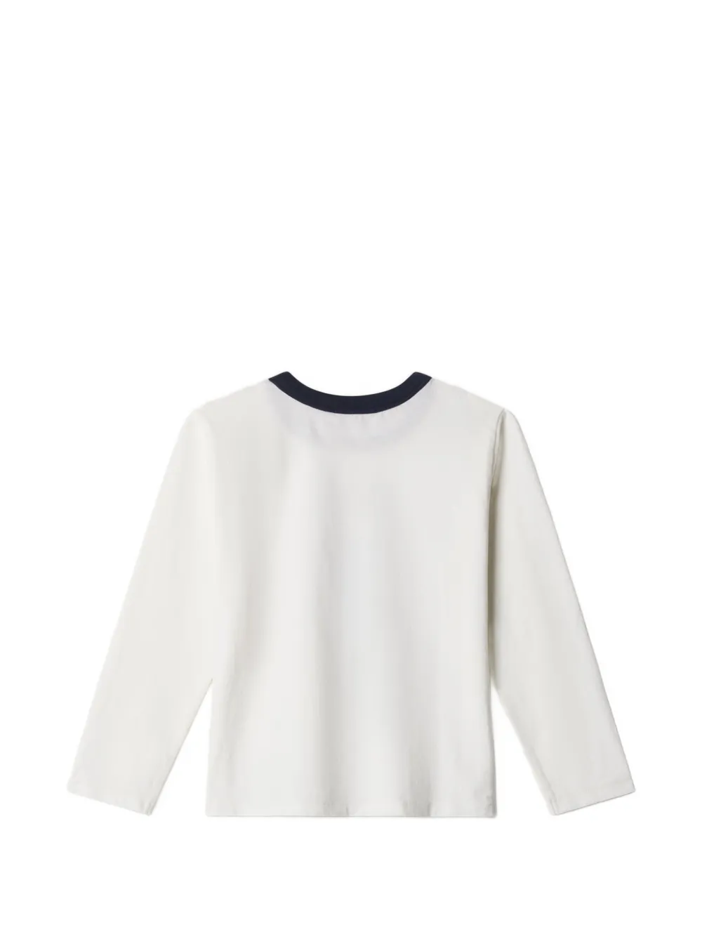 MAISON KITSUNE KIDS x Bonpoint fox-print long-sleeve T-shirt Wit