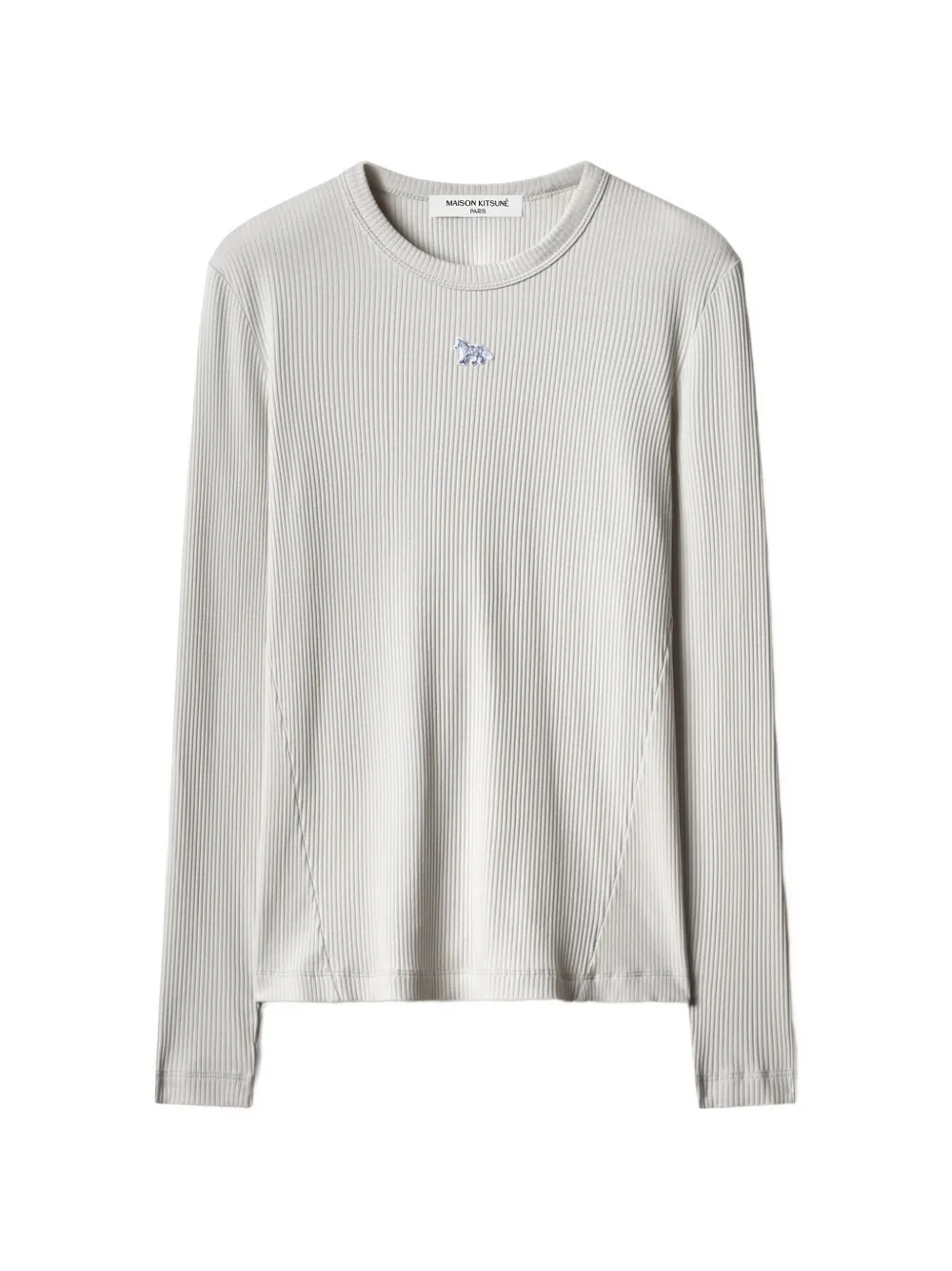 Maison Kitsuné Baby Fox ribbed-knit long-sleeve T-shirt