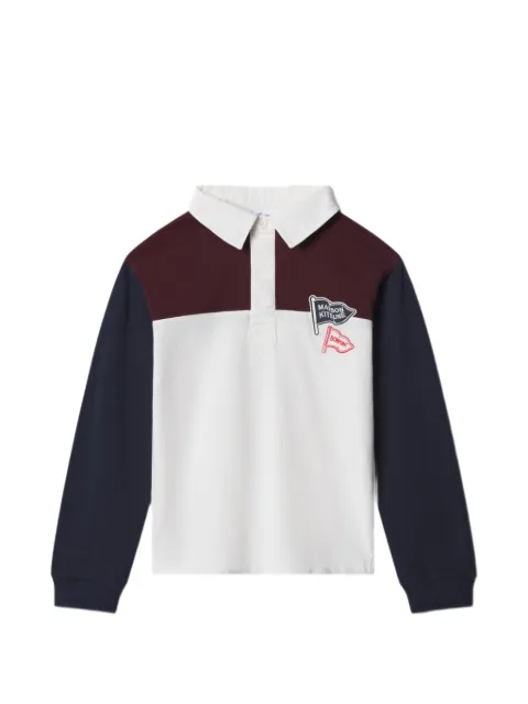 MAISON KITSUNE KIDS x Bonpoint Mederic colour-block polo shirt