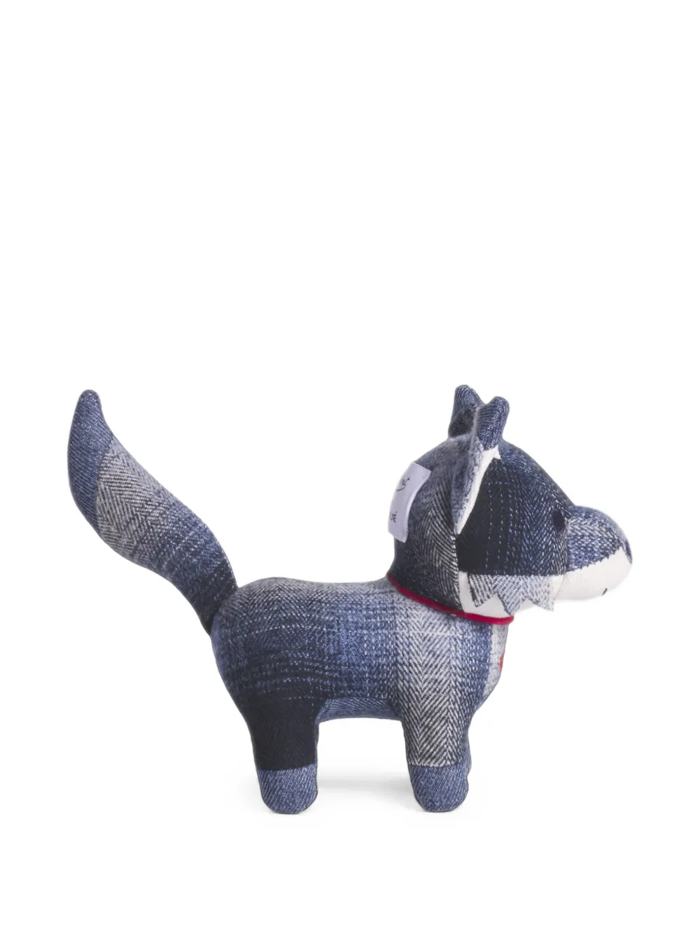 MAISON KITSUNE KIDS x Bonpoint Cherry Fox Plush patchwork soft toy Blauw
