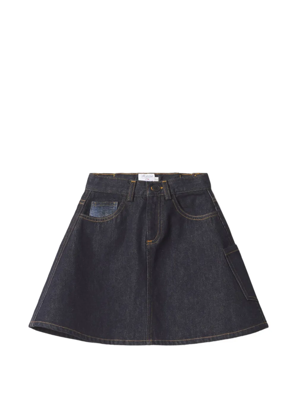 MAISON KITSUNE KIDS x Bonpoint Jupe Minnah embroidered A-line skirt - Blu