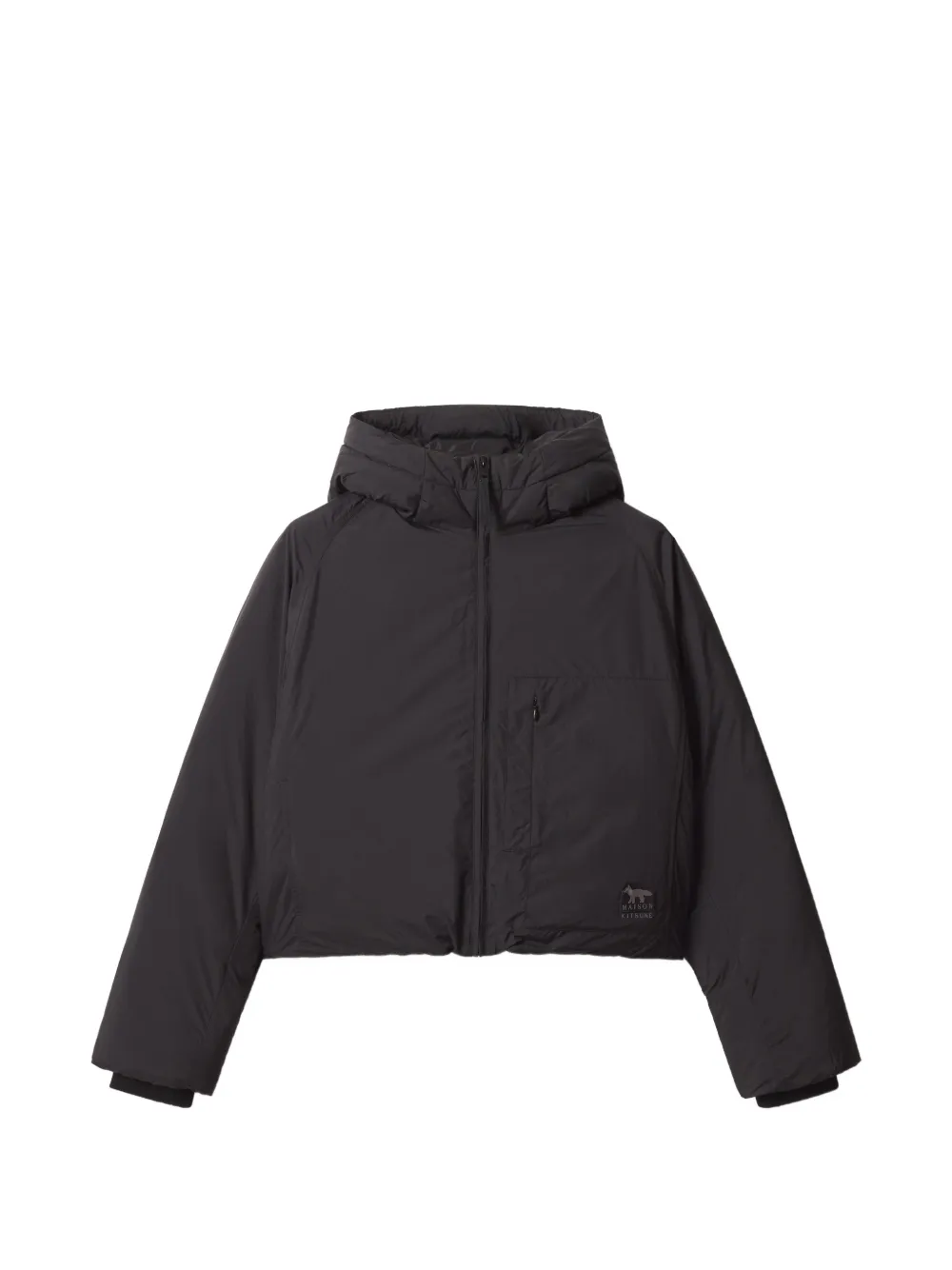 Maison Kitsuné cropped hooded padded jacket
