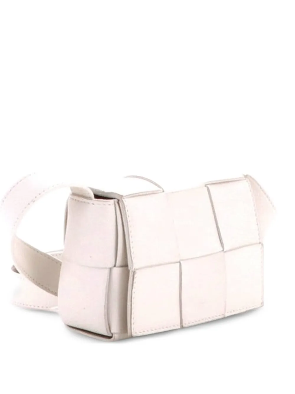 Bottega Veneta Pre-Owned Cassette Maxi Intrecciato Candy Umhängetasche - Weiß