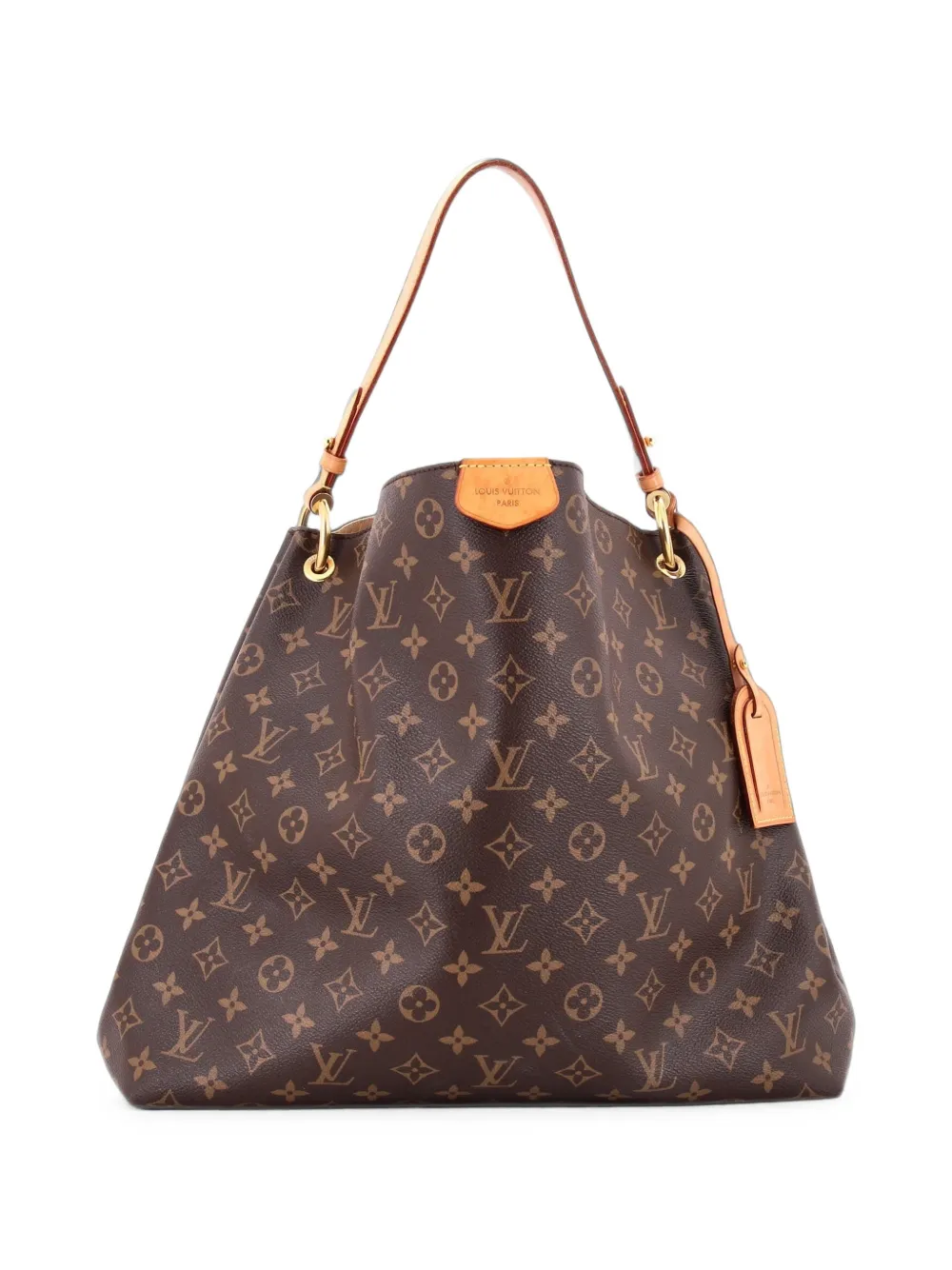 Louis Vuitton Pre-Owned Graceful Handbag Monogram Canvas MM hobo bag - Marrone