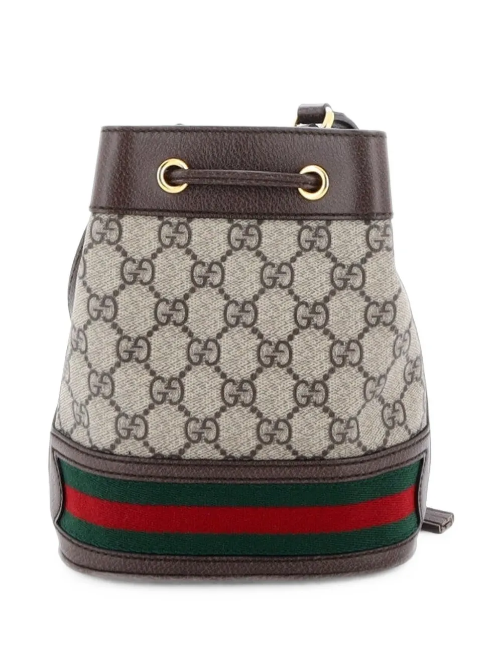 Gucci Pre-Owned mini sac seau Ophidia en toile GG - Marron Gucci Pre-Owned mini sac seau Ophidia en toile GG - Marron