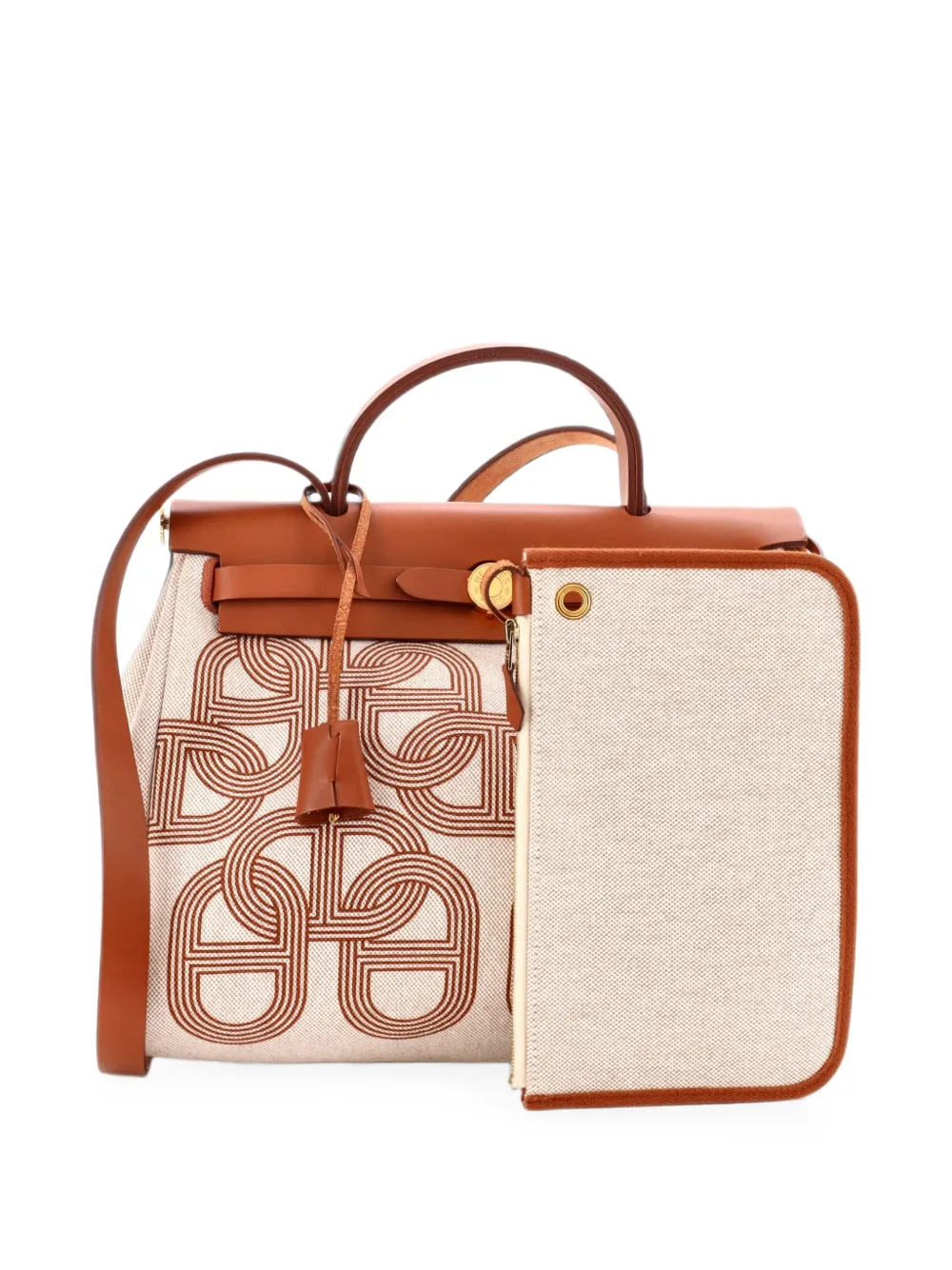 Hermès Pre-Owned sac à bandoulière Herbag Zip Circuit 24 Vache Hunter and Leather 31 - Marron