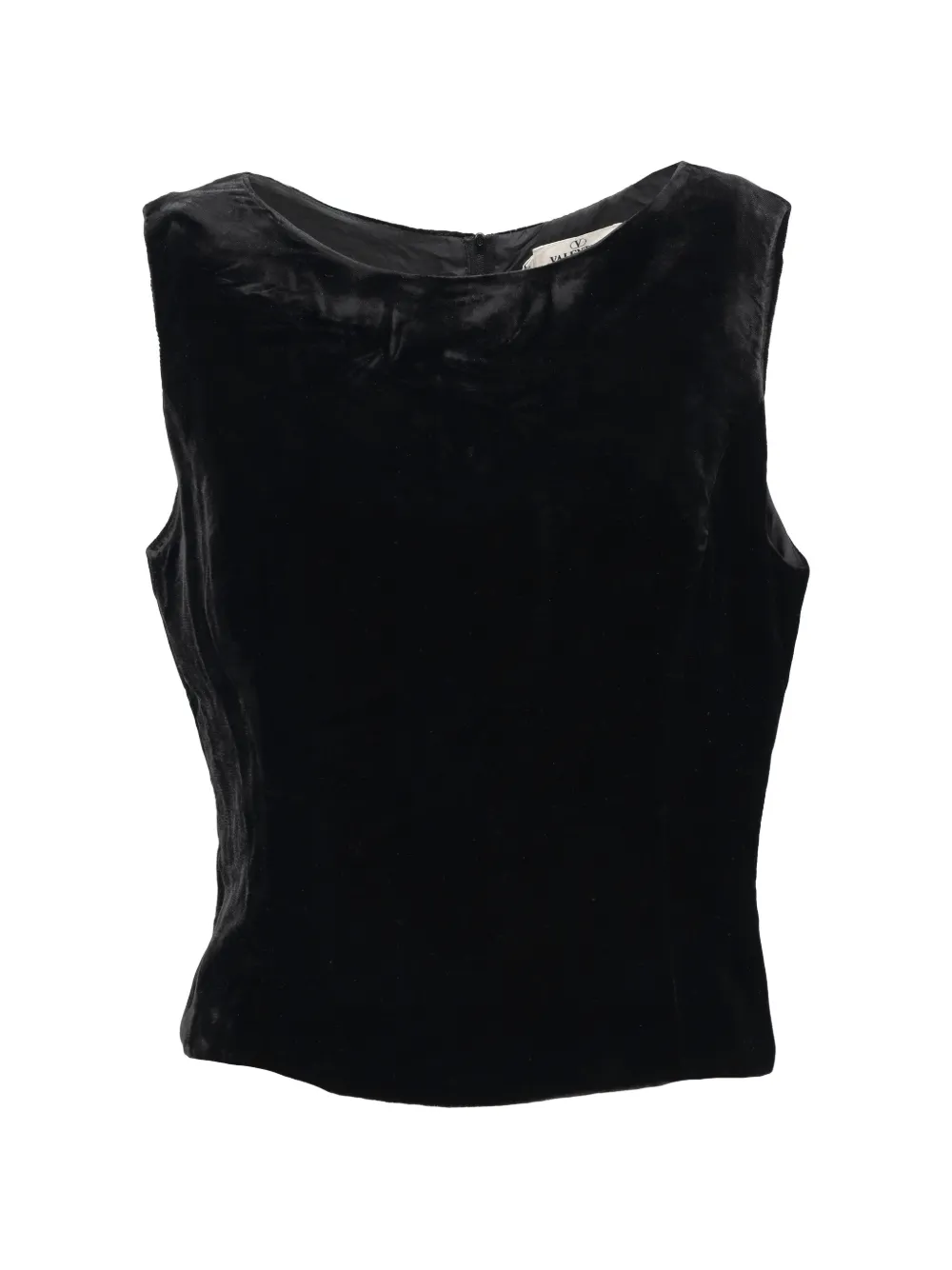 Valentino Garavani Pre-Owned Top aus Samt - Schwarz