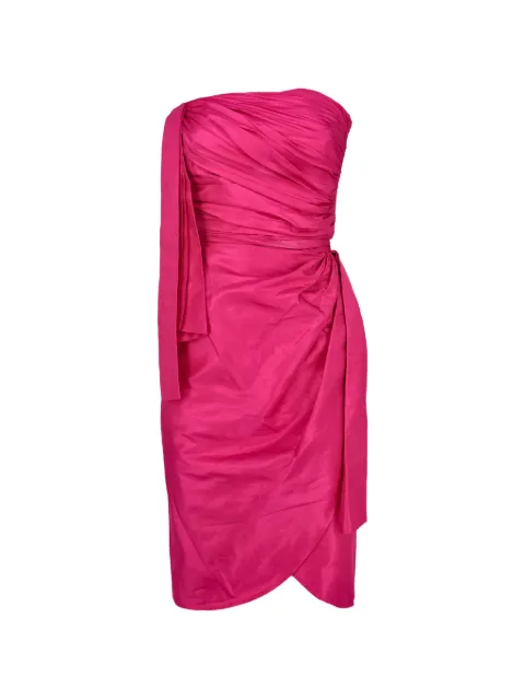 Lanvin Pre-Owned strapless ruched mini dress