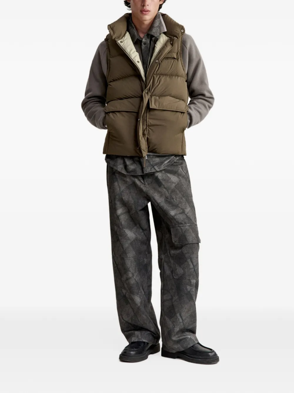 Maison Kitsuné padded gilet Groen