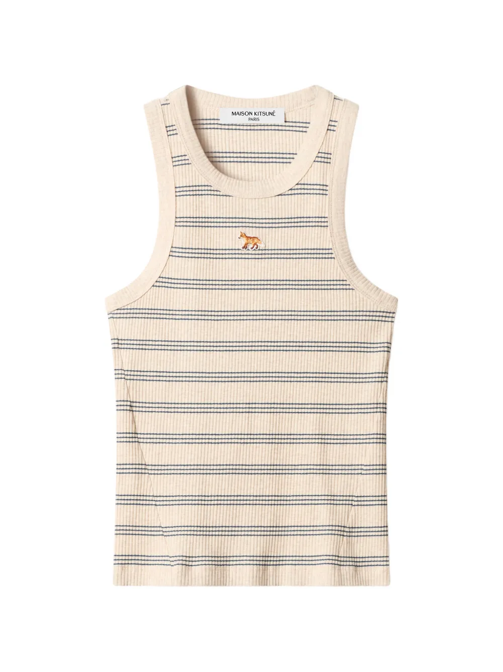 Maison Kitsuné Baby Fox striped tank top