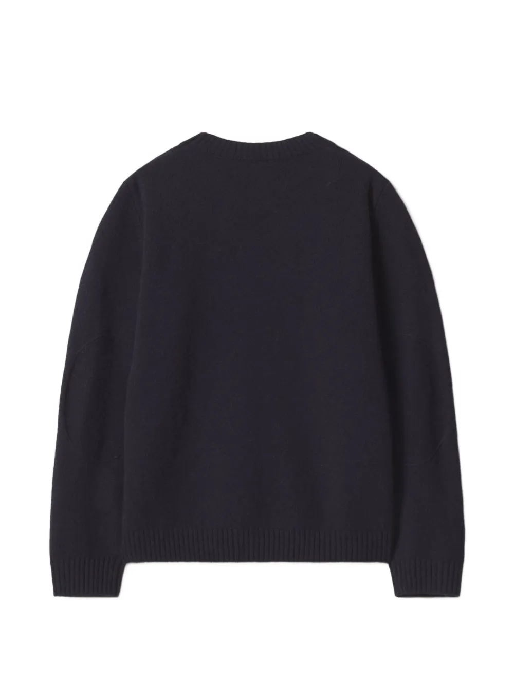 MAISON KITSUNE KIDS x Bonpoint Mitchell elbow-patch wool sweater Blauw
